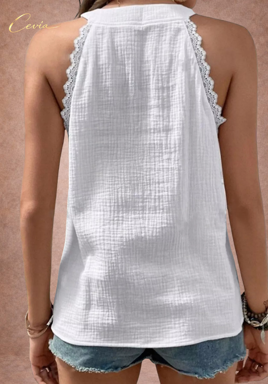 The Elowen Lace Trim Blouse