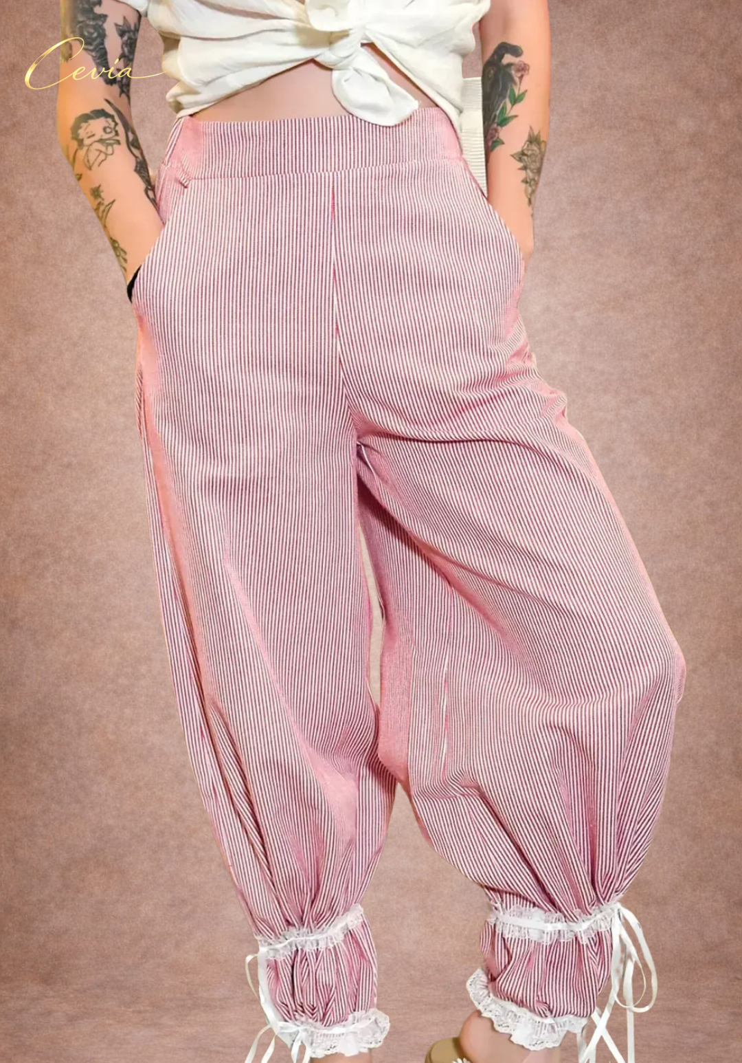 The Rosé Riviera Palazzo Trousers