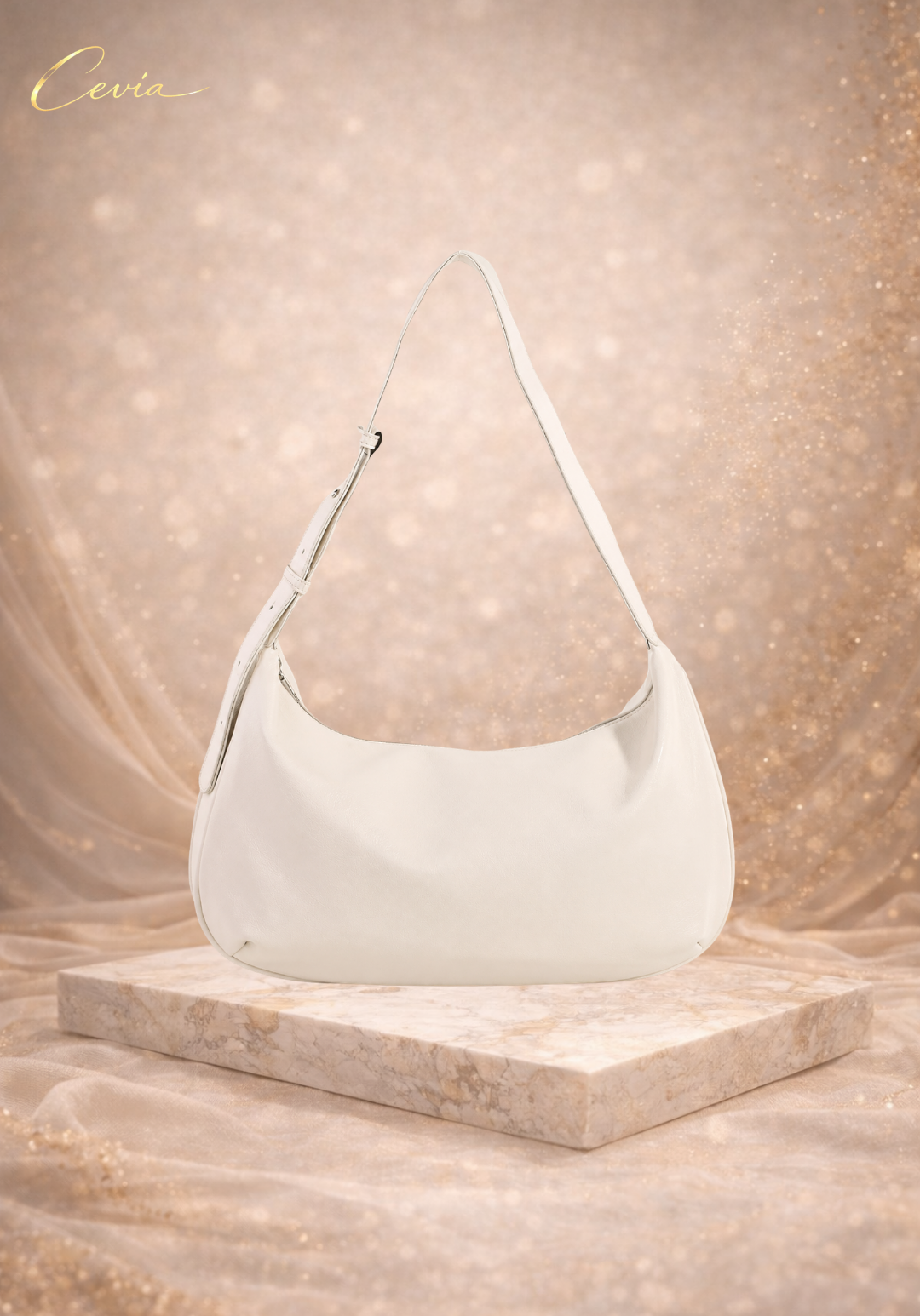 The Celeste Crescent Shoulder Bag