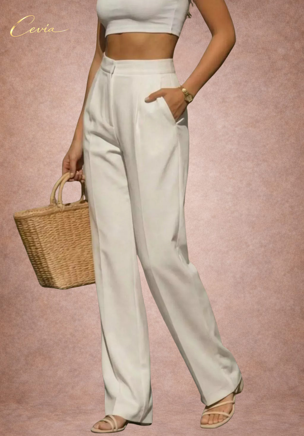 The Riviera Luxe Wide-Leg Trousers