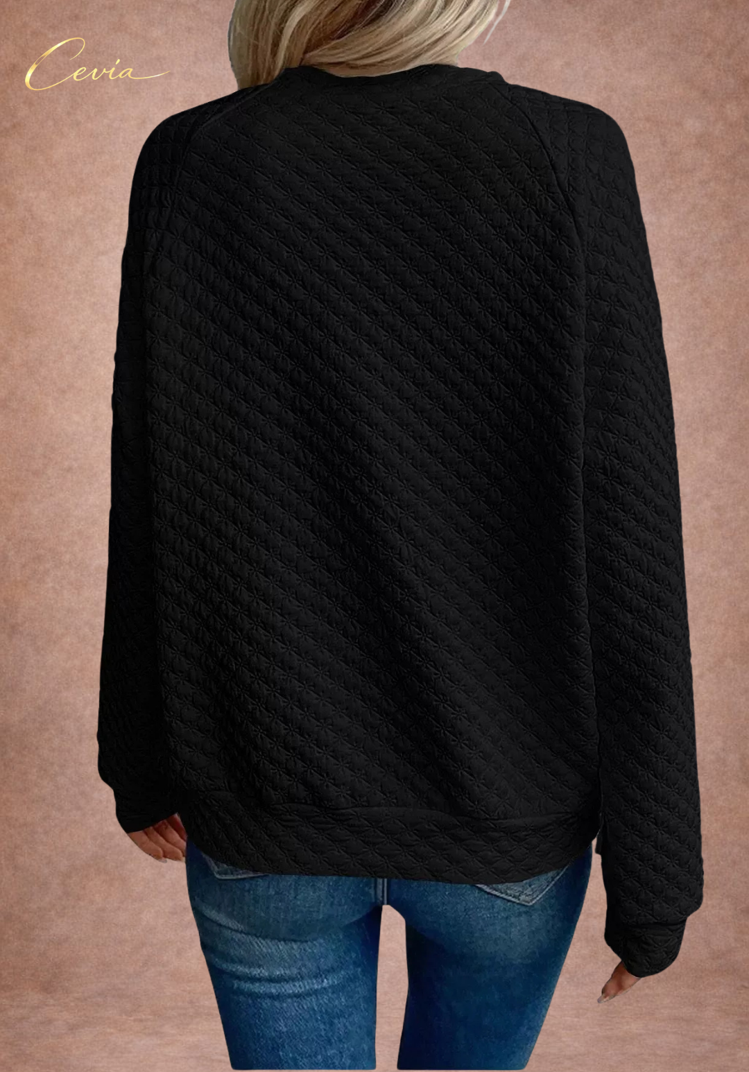 The Aveline Diamond-Texture Top