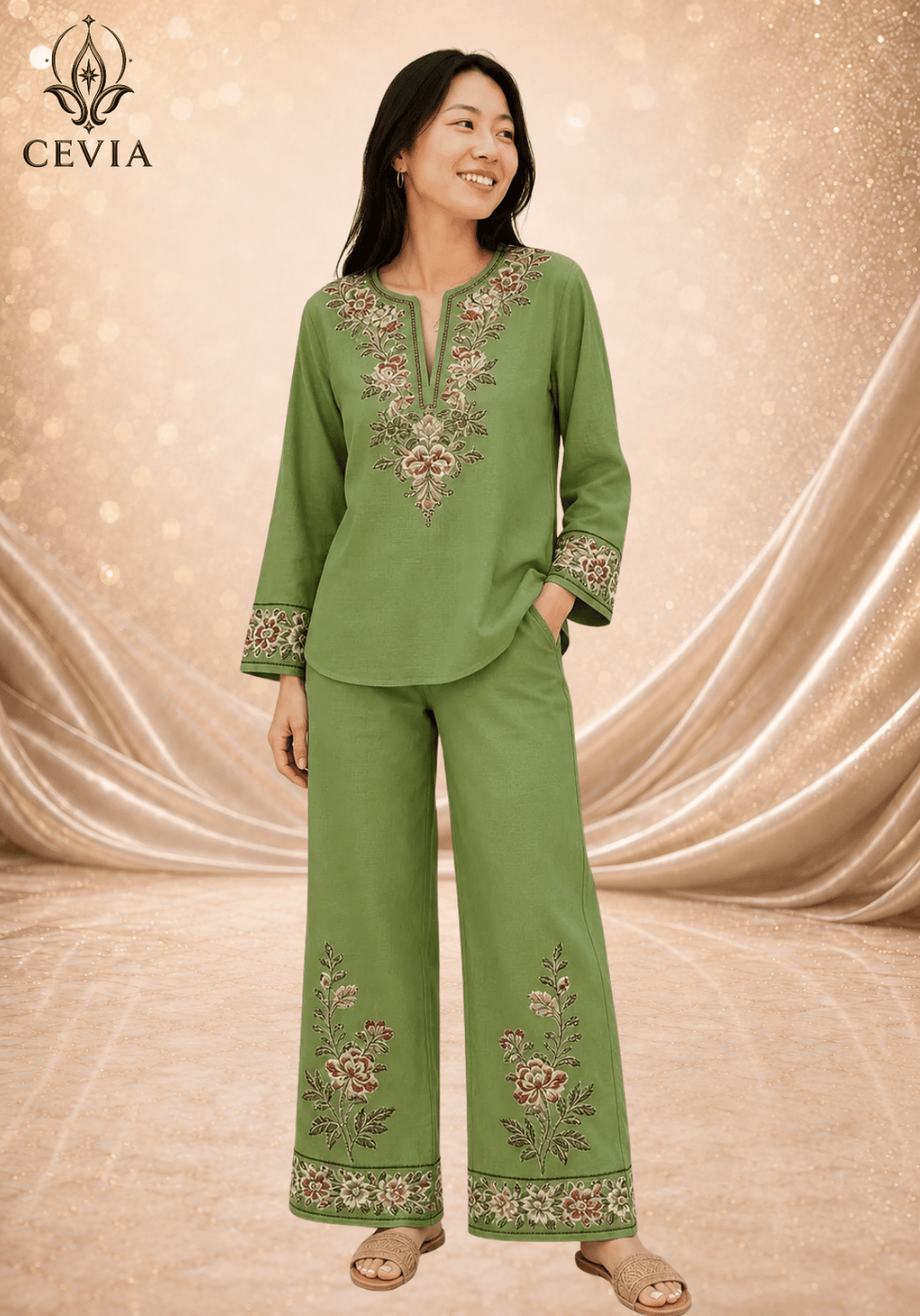The Heritage Bloom Two-Piece Set