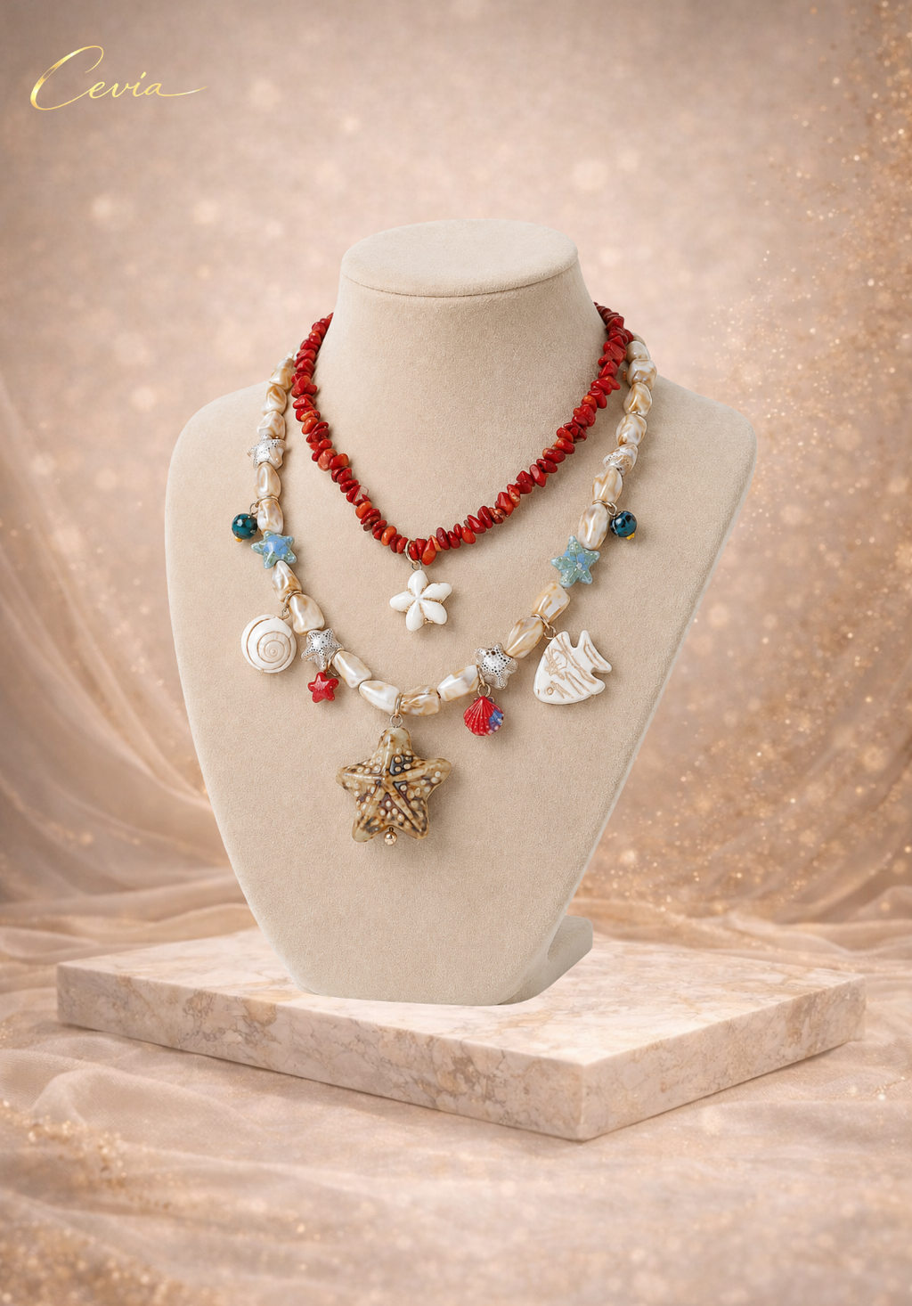 The Amalfi Ocean Charm Necklace