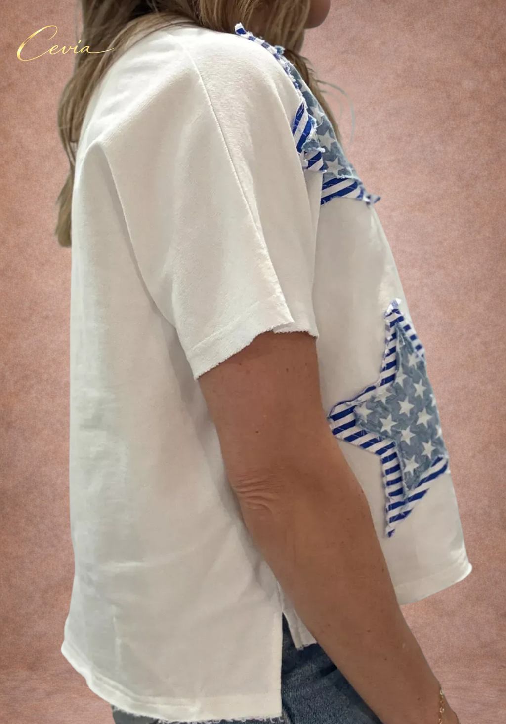 The Americana Star Patch Cotton Tee