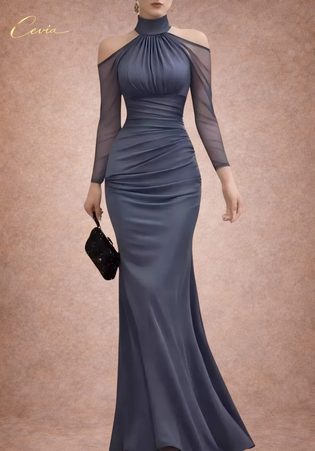 The Celeste Mirage Evening Dress