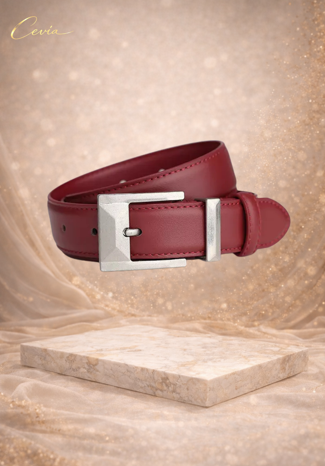 The Novara Structured Leather Belt