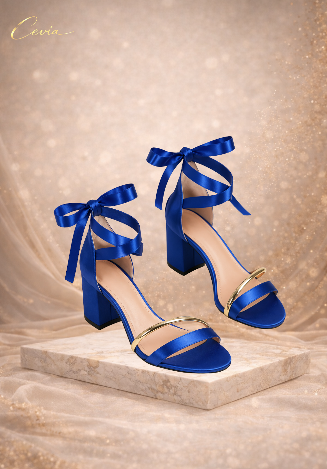 The Satin Ribbon Elegance Heels
