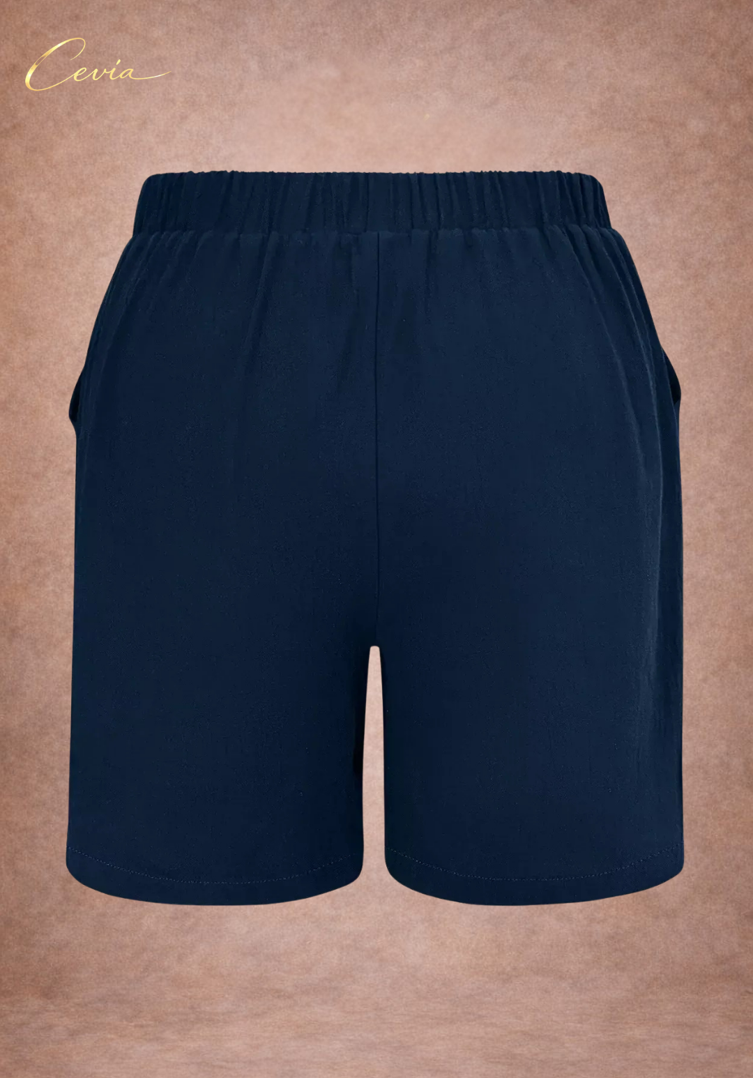 High-Waist Button-Front Flow Shorts