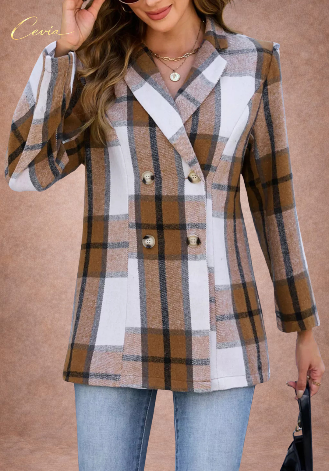 The Marcellise Checked Tailored Blazer