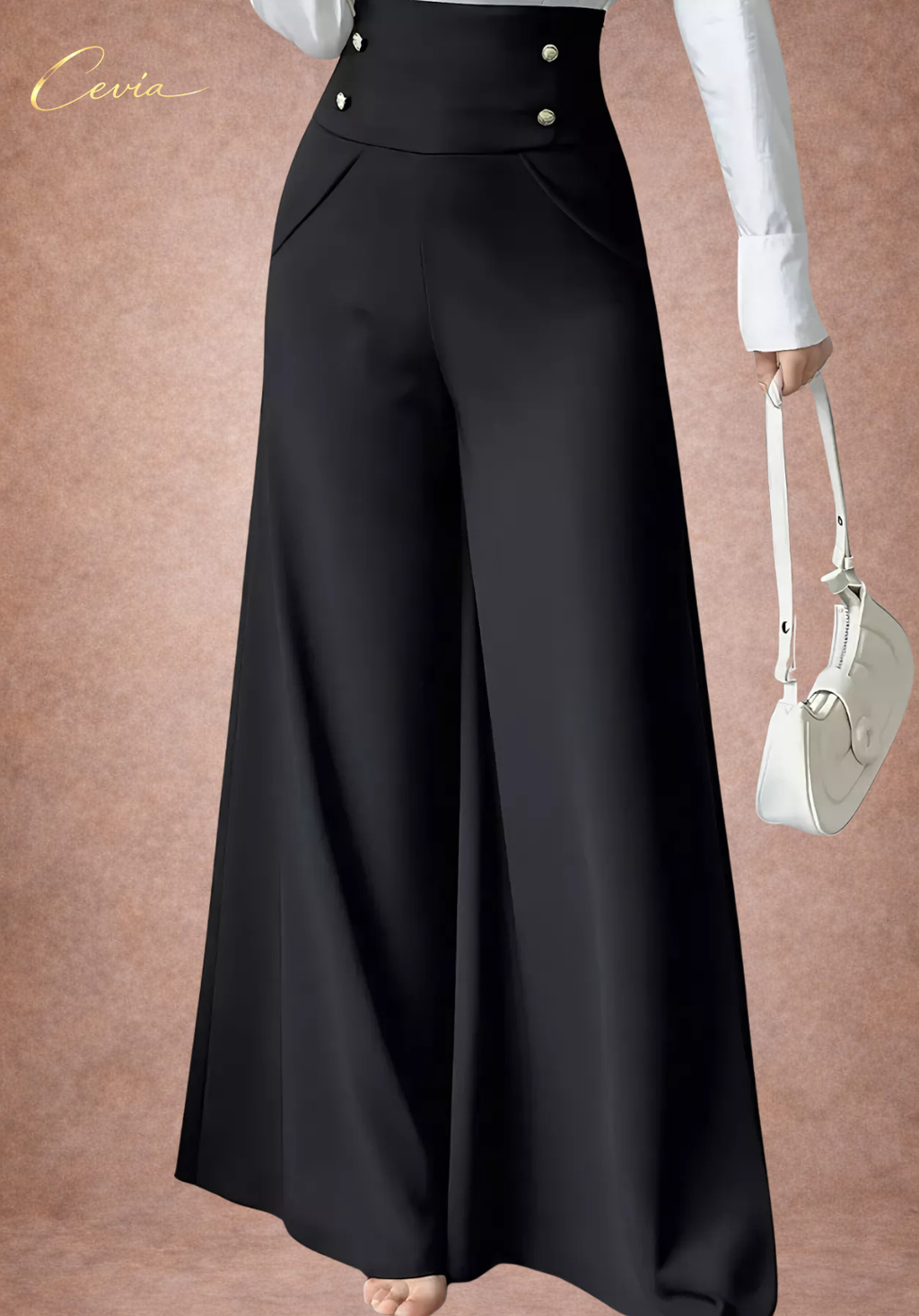 The Marcelline High-Rise Regal Wide-Leg Pants