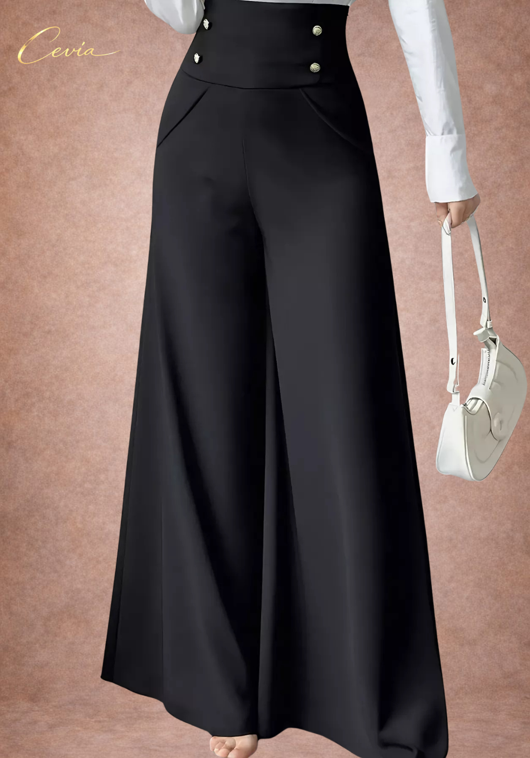 The Marcelline High-Rise Regal Wide-Leg Pants
