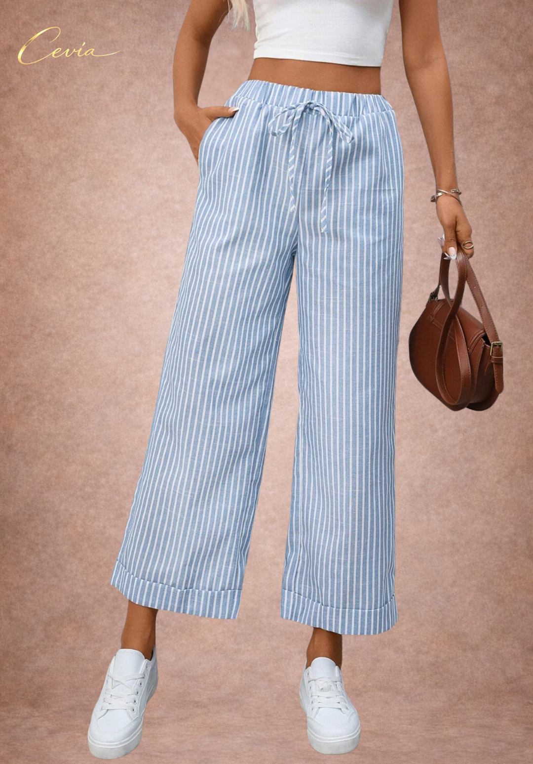 Striped Wide Leg Pants