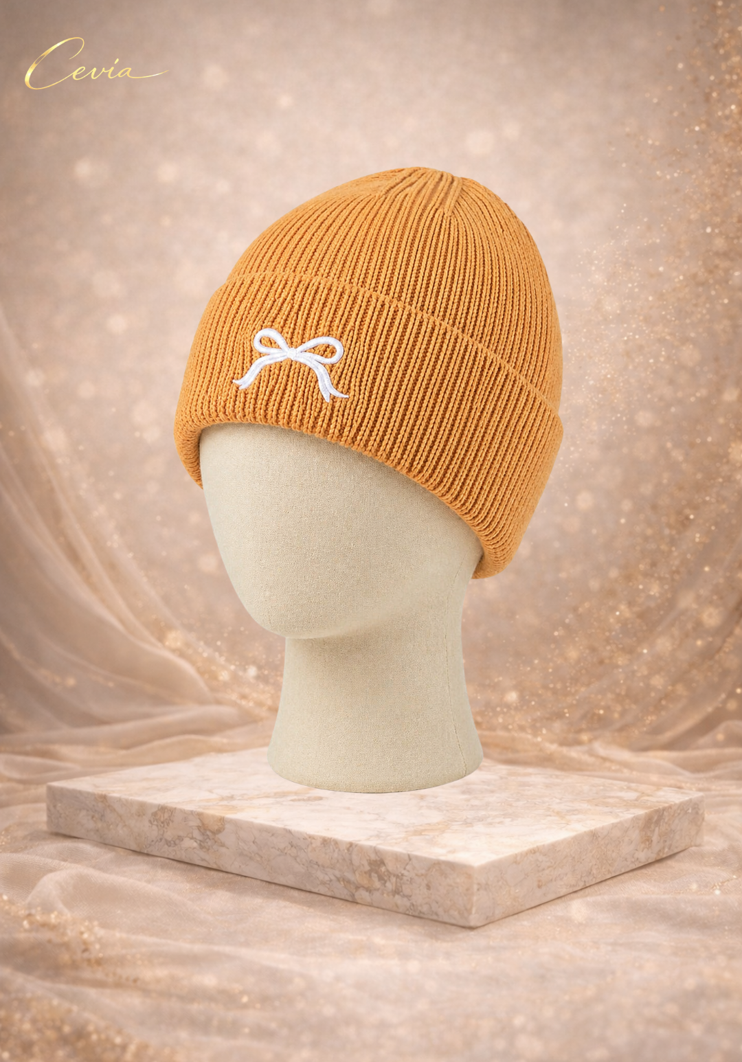 The Maribelle Bow-Knit Beanie