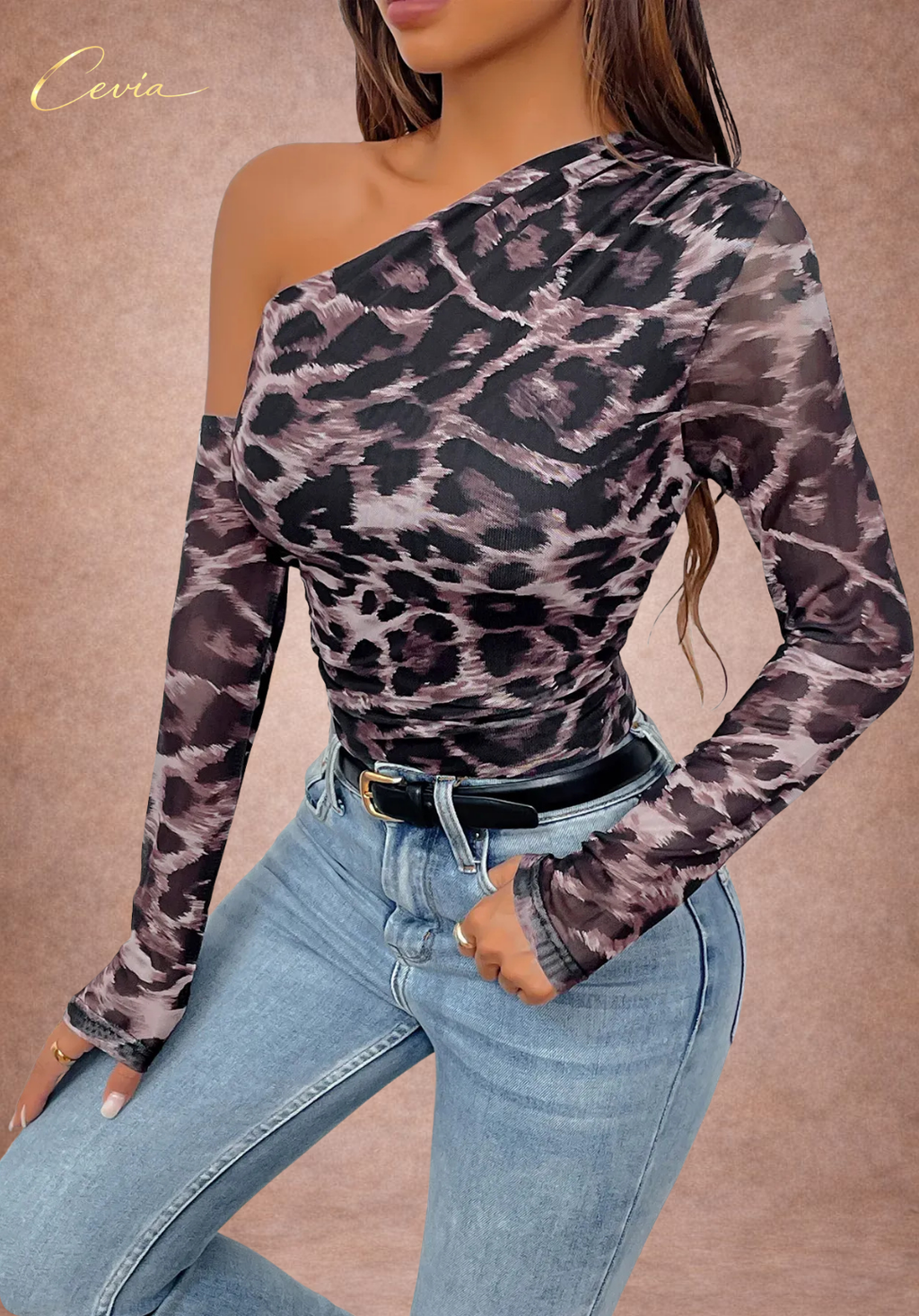 The Élissandre One-Shoulder Wild Contour Bodysuit