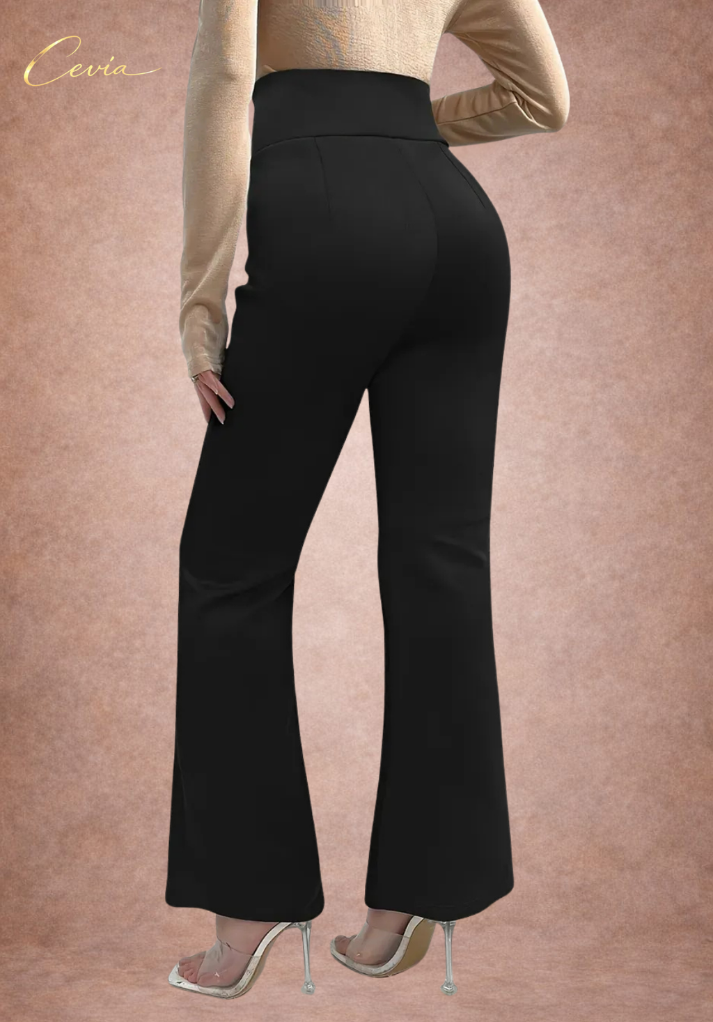 The Marivonne Lace-Front Sculpt Flare Pants