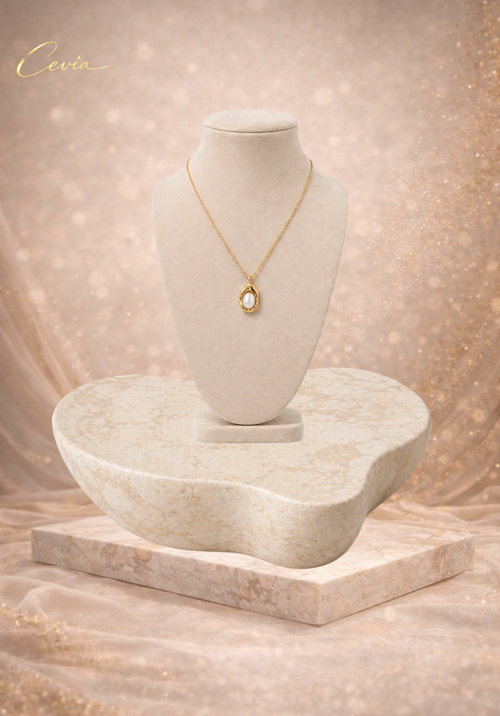 The Celestia Pearl Pendant Necklace