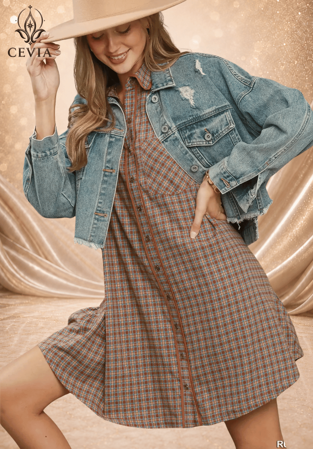 Timeless Plaid Oversized Shirt Dress