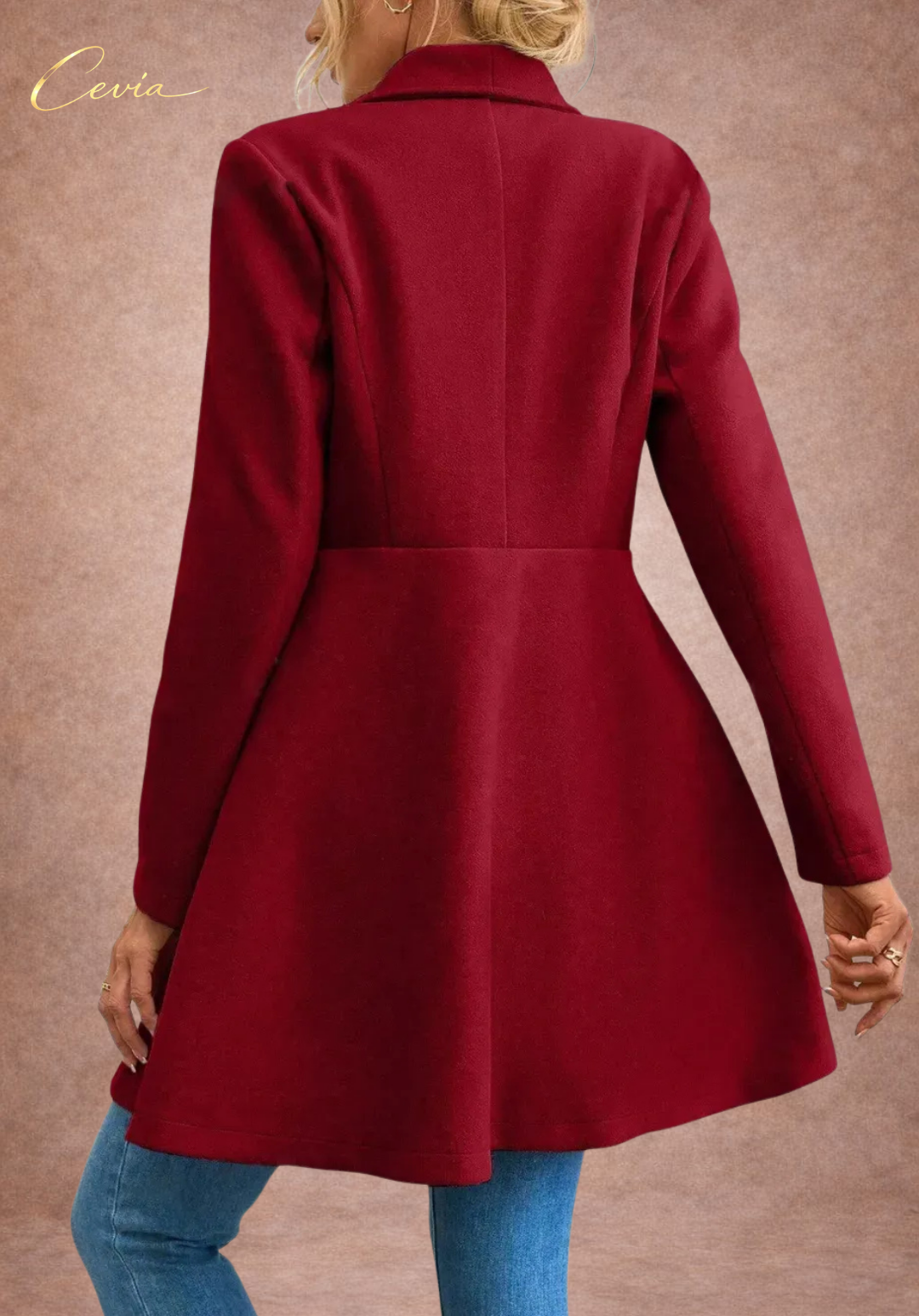 Flared Double-Breasted Elegance Coat