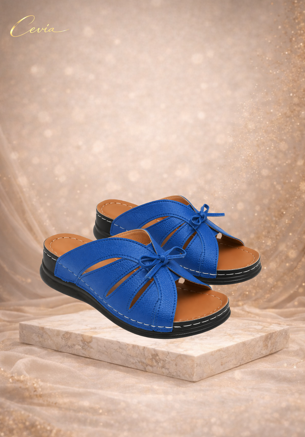 The SoftStep Bow Comfort Slides