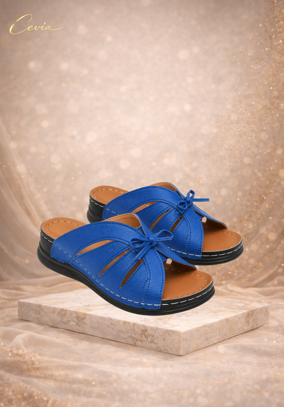 The SoftStep Bow Comfort Slides