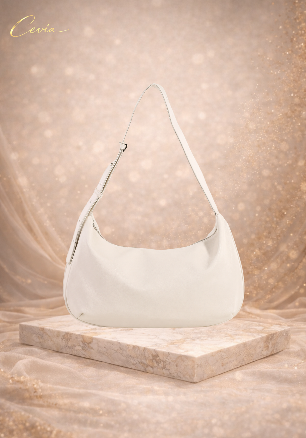 The Celeste Crescent Shoulder Bag