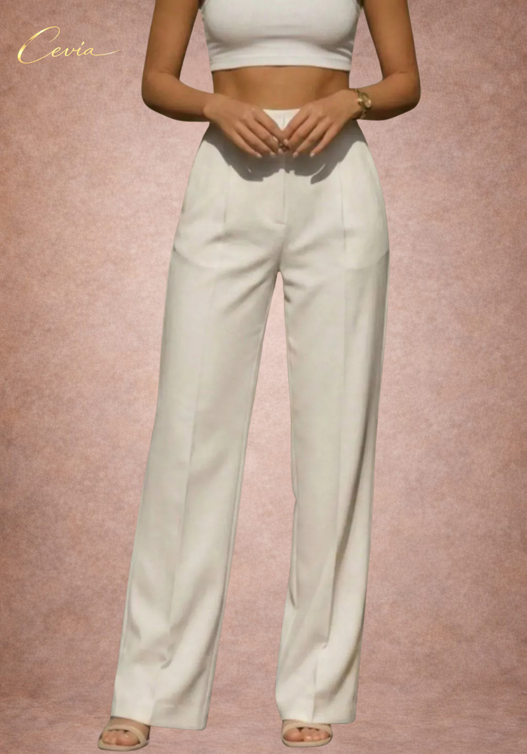 The Riviera Luxe Wide-Leg Trousers