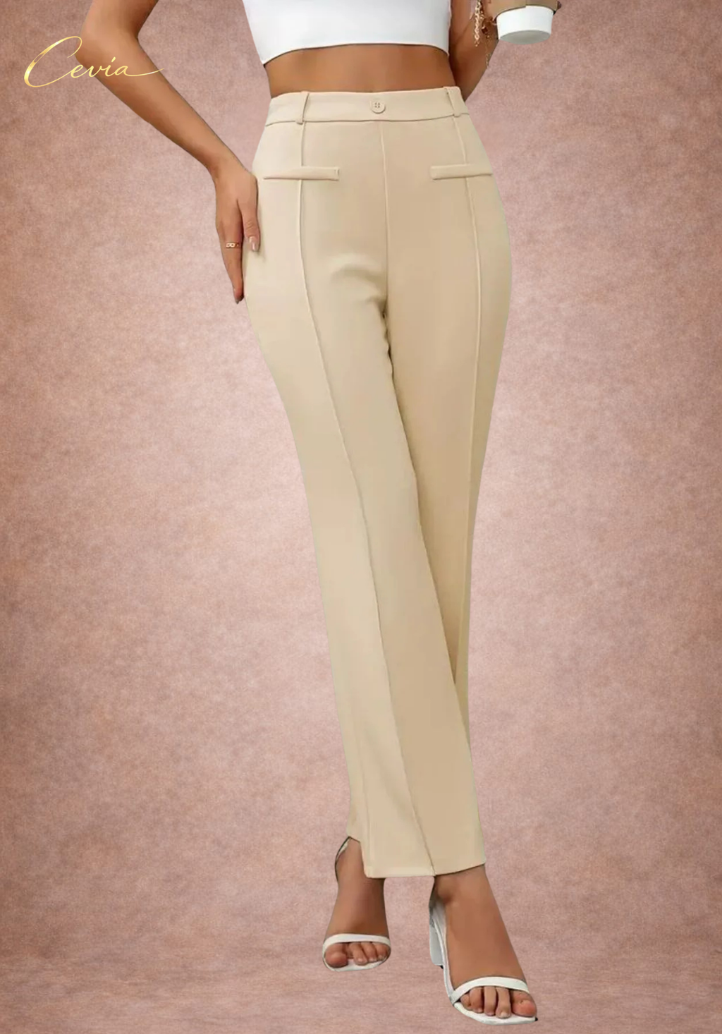 The Avielle Seam-Sculpt Tailored Pants