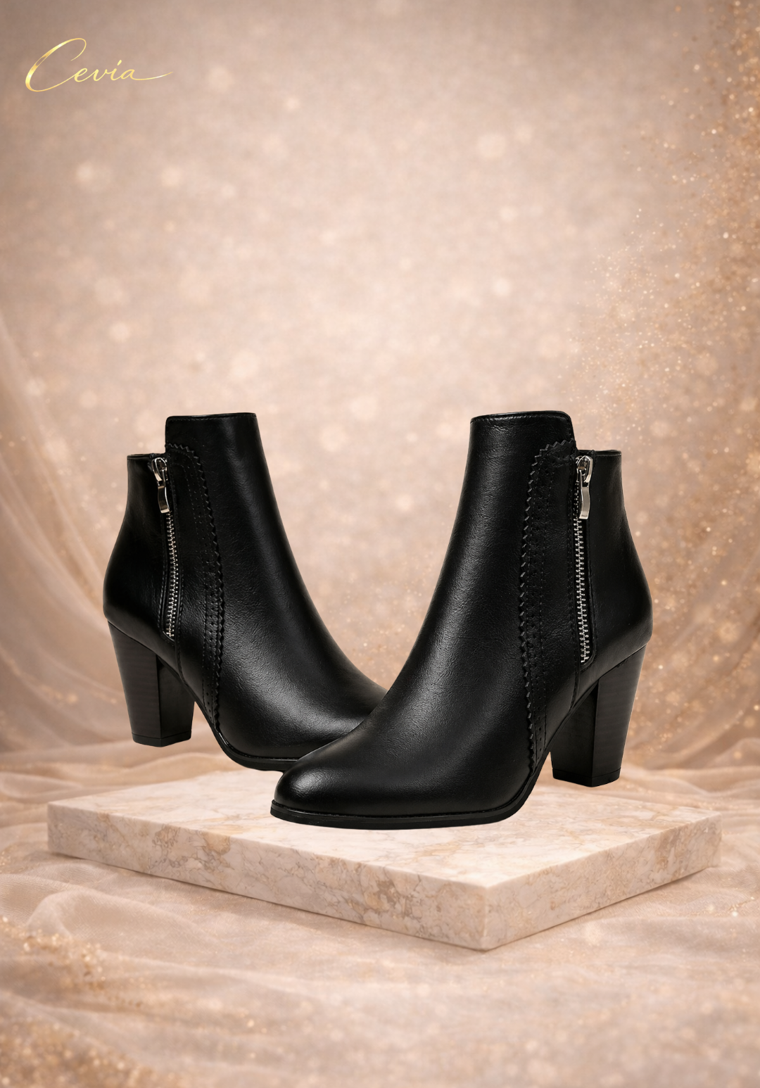 Classic High-Heel Ankle Boots