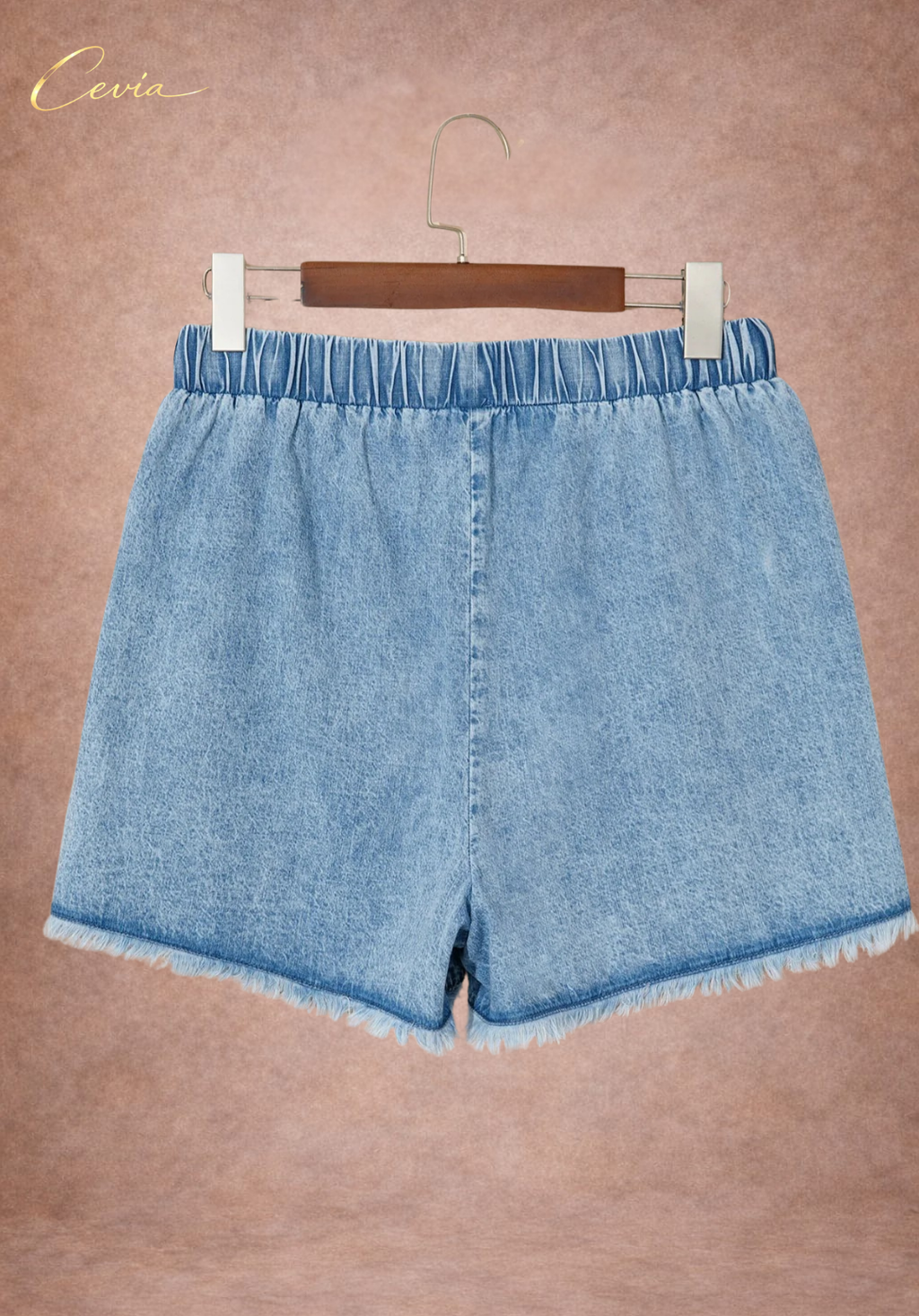 The Riviera Raw Hem Denim Shorts