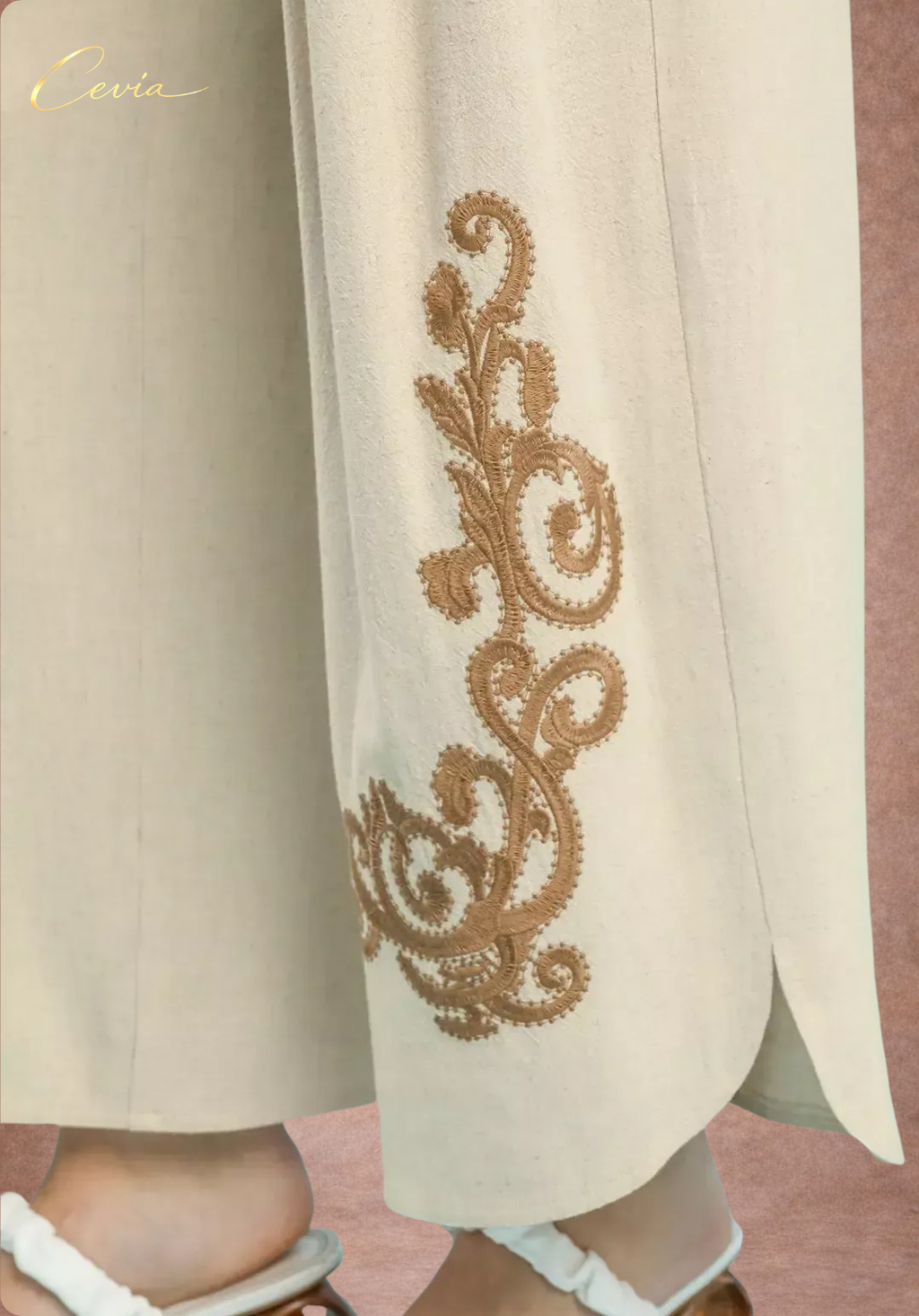 The Santorini Boheme Linen Trousers