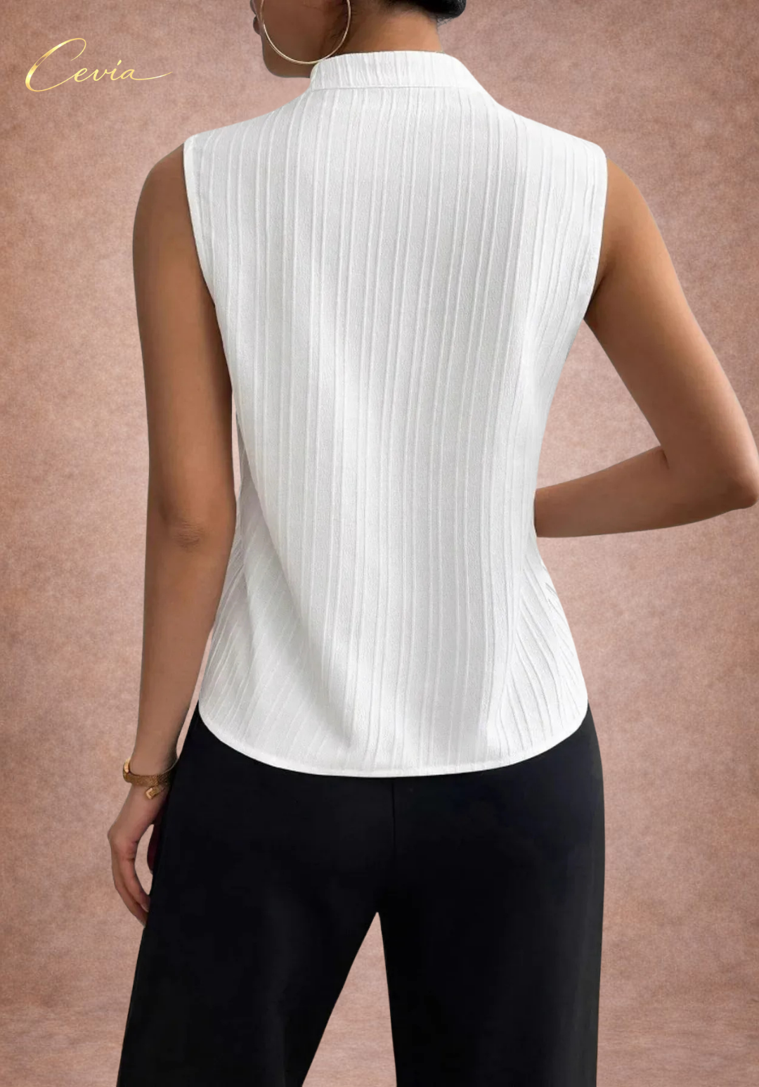 The Élodie Ribbed Blouse