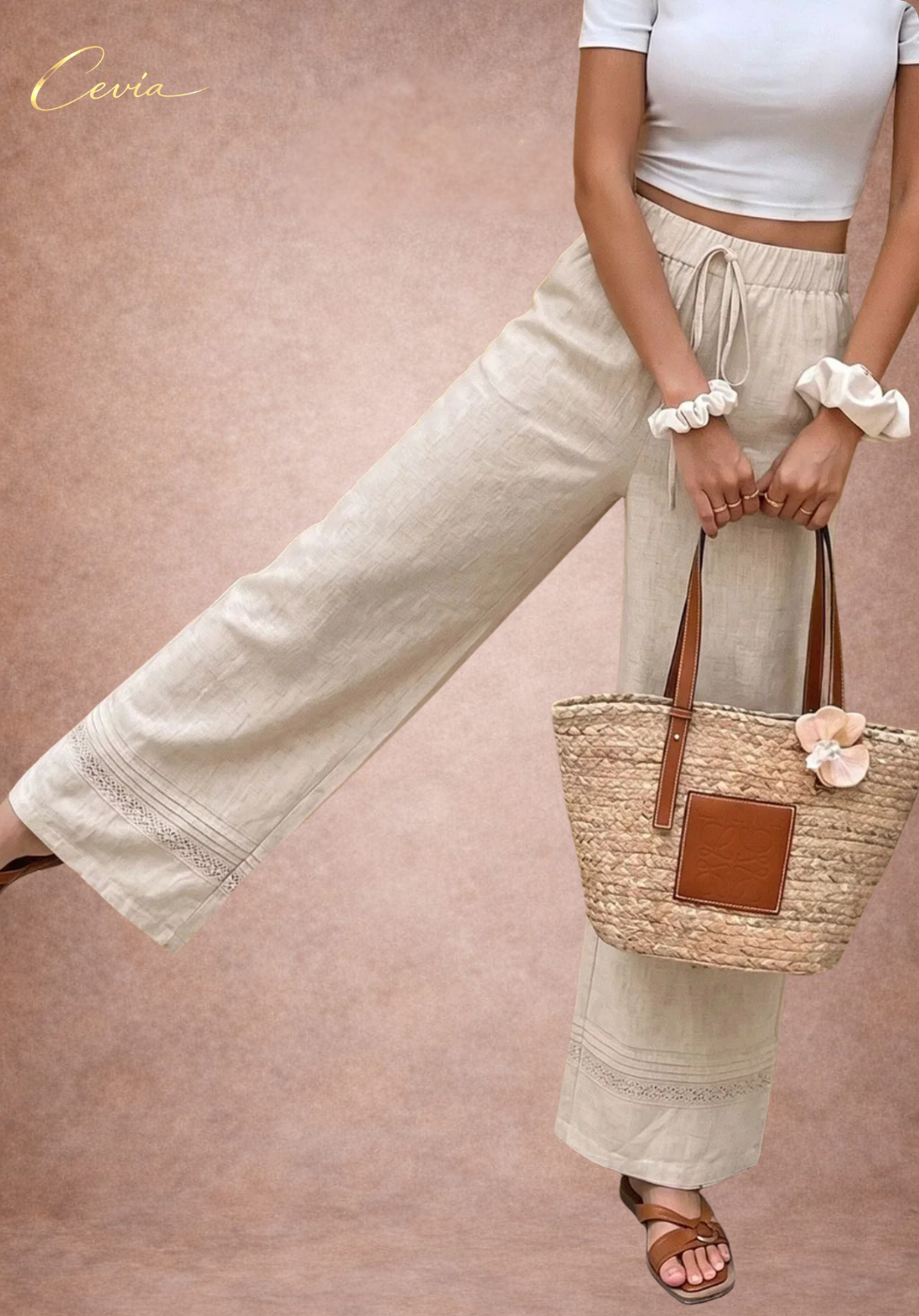 The Riviera Linen Palazzo Trousers