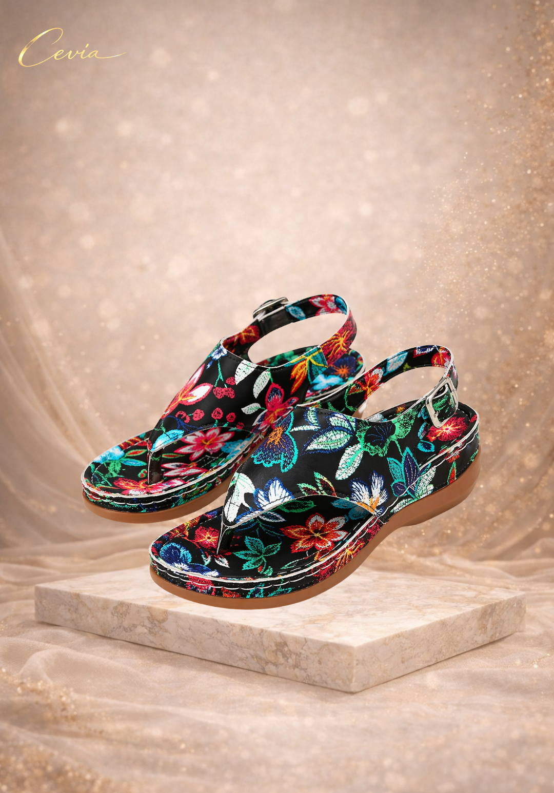 The Floral Breeze Comfort Sandals