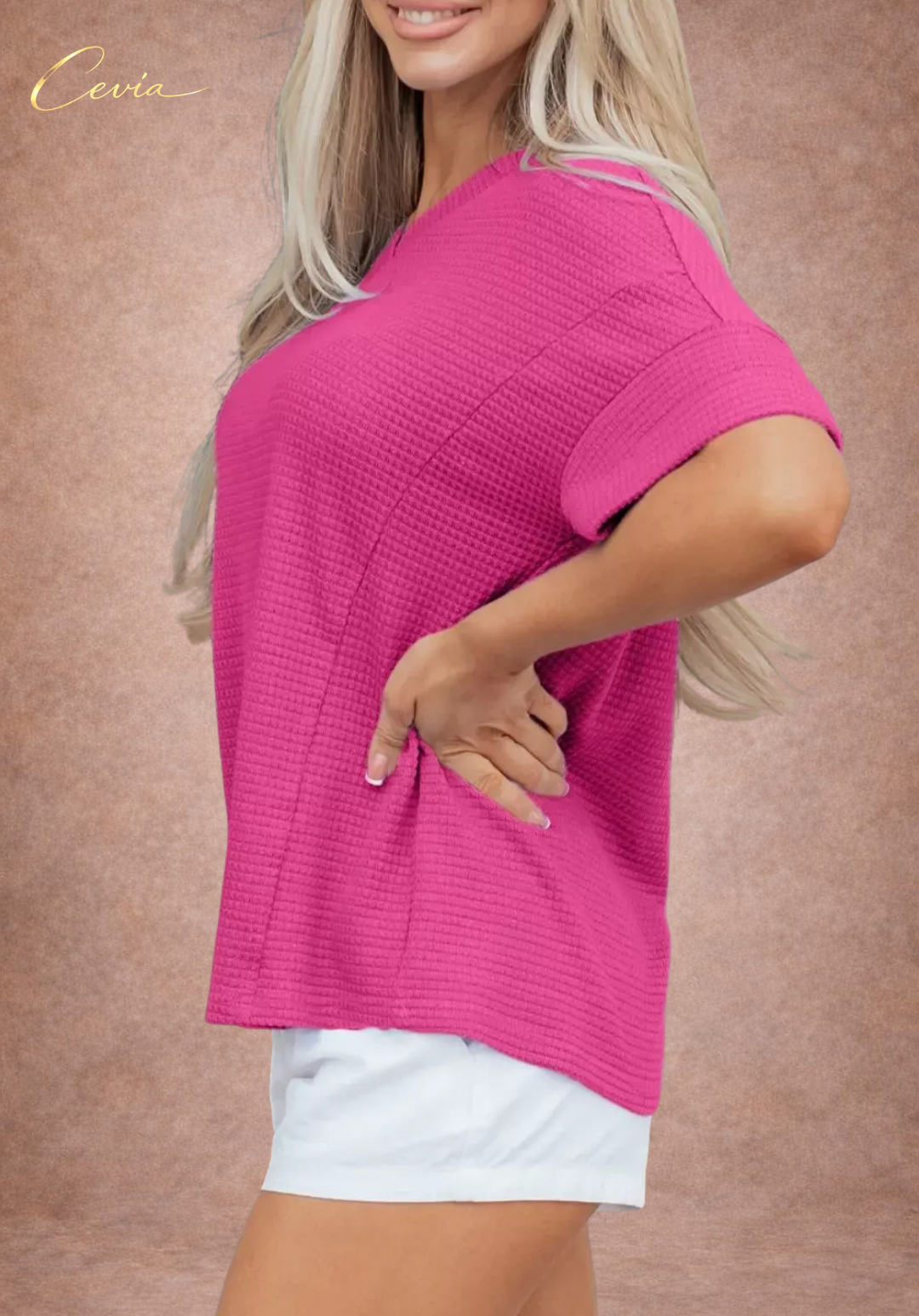 The Riviera Waffle Knit Relaxed Tee