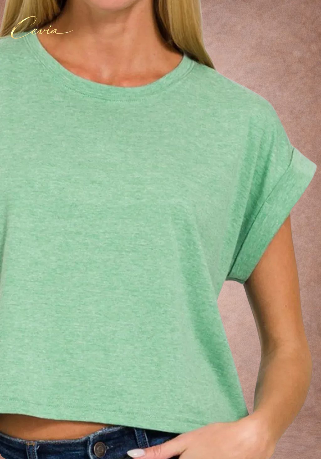 Relaxed Crop Cotton Tee