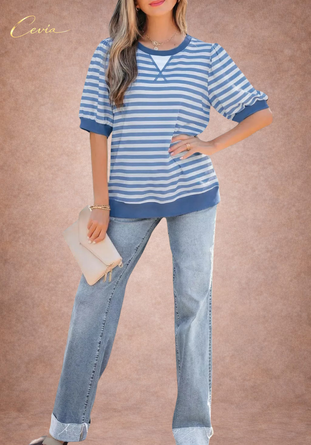 The Riviera Coastal Stripe Tee