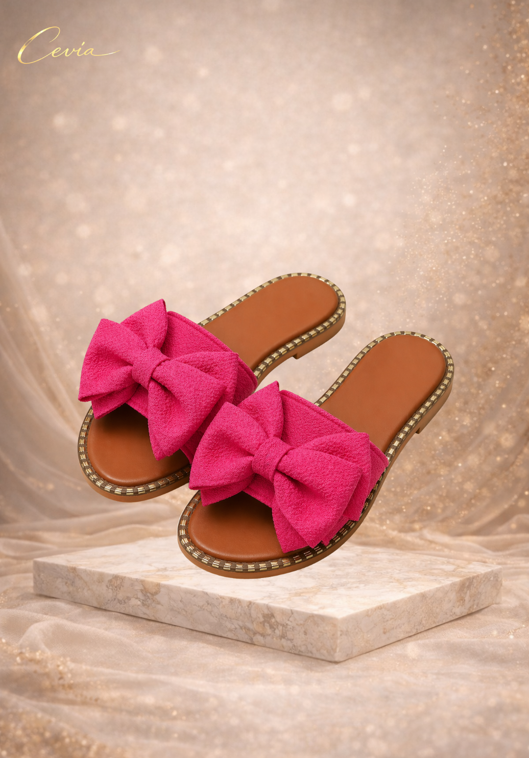 The Capri Bow Slide Sandals