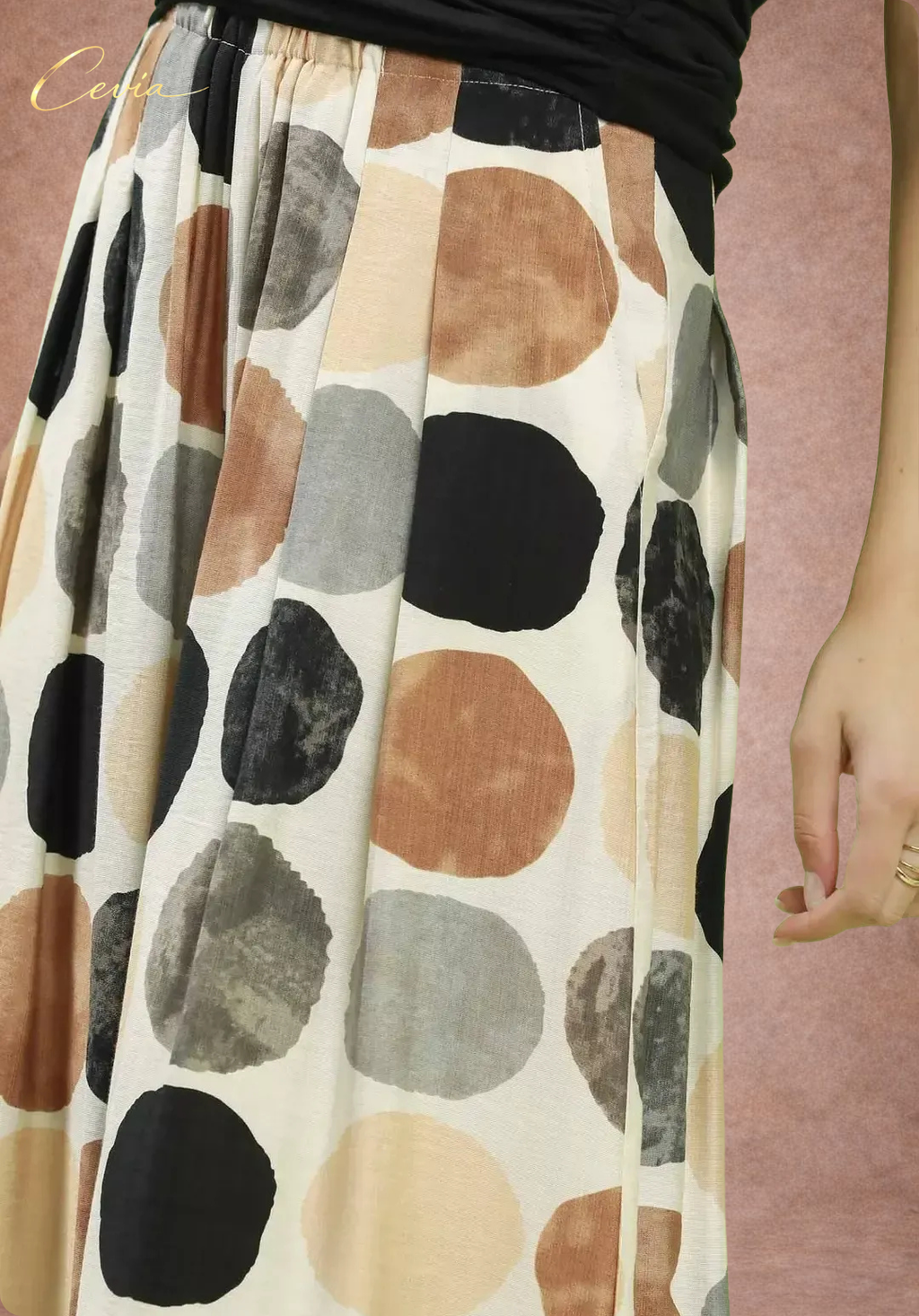The Monet Dots Palazzo Trousers
