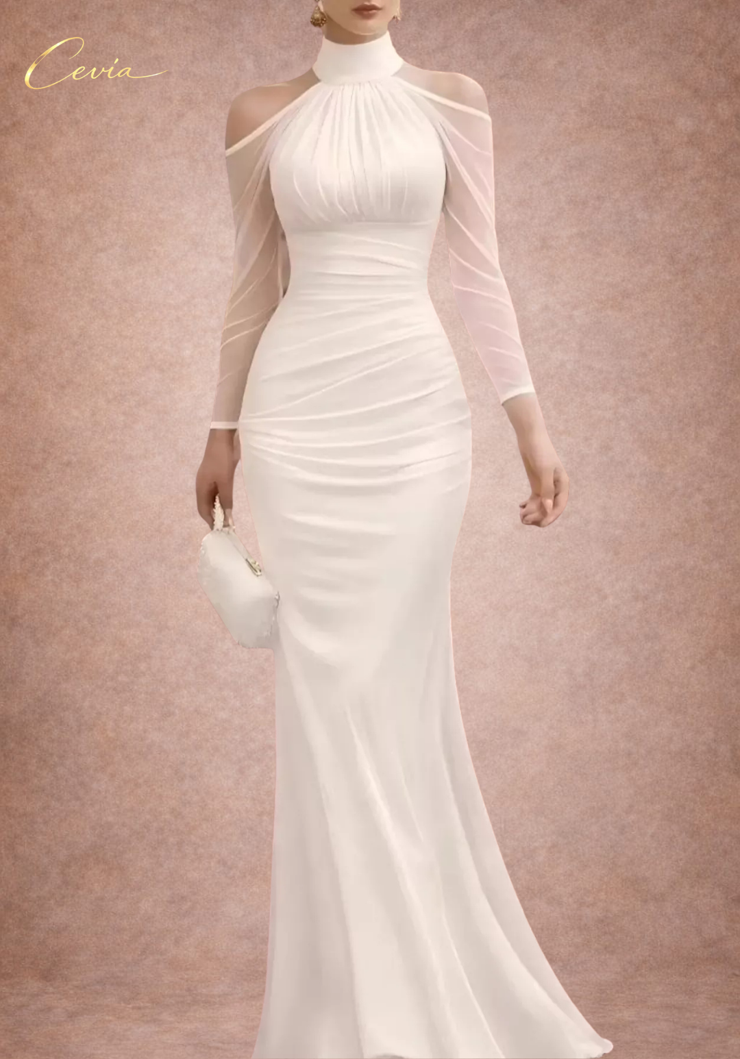 The Celeste Mirage Evening Dress