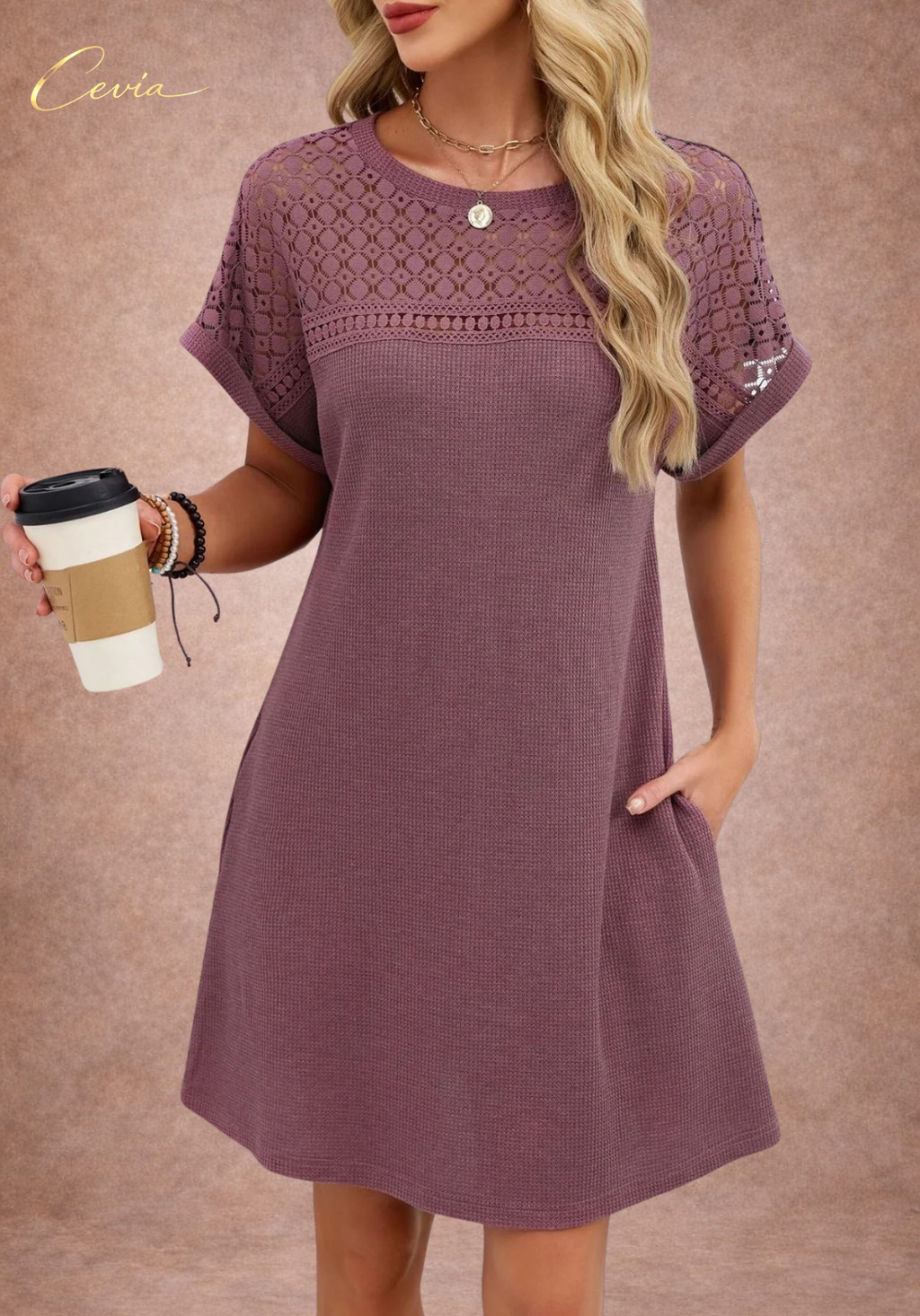 The Soft Grace Textured Dress