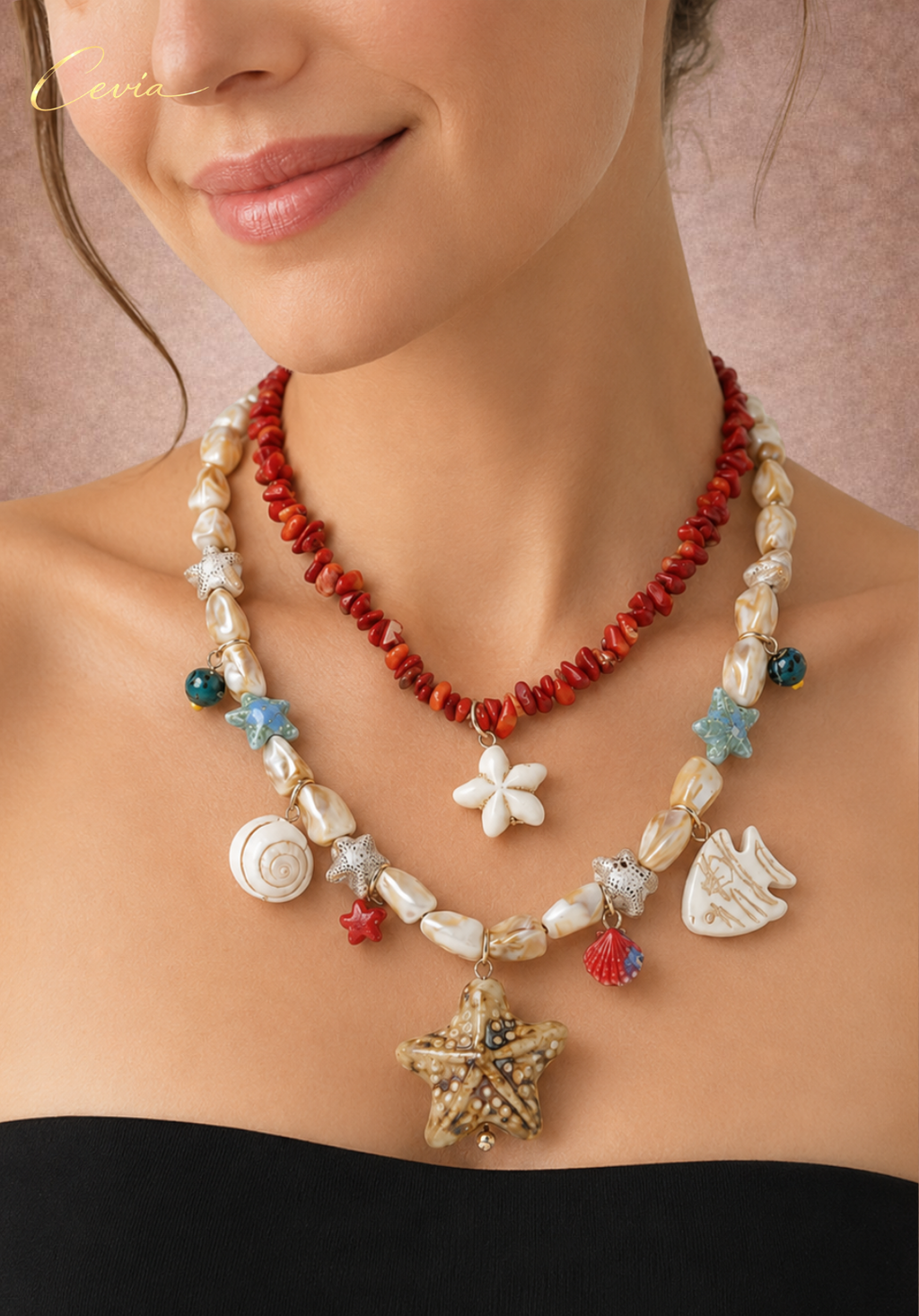 The Amalfi Ocean Charm Necklace