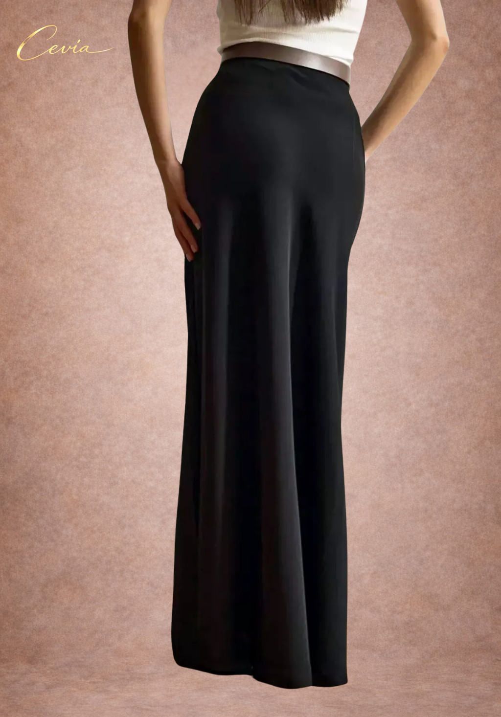The Valiene Fluid Silhouette Maxi Skirt