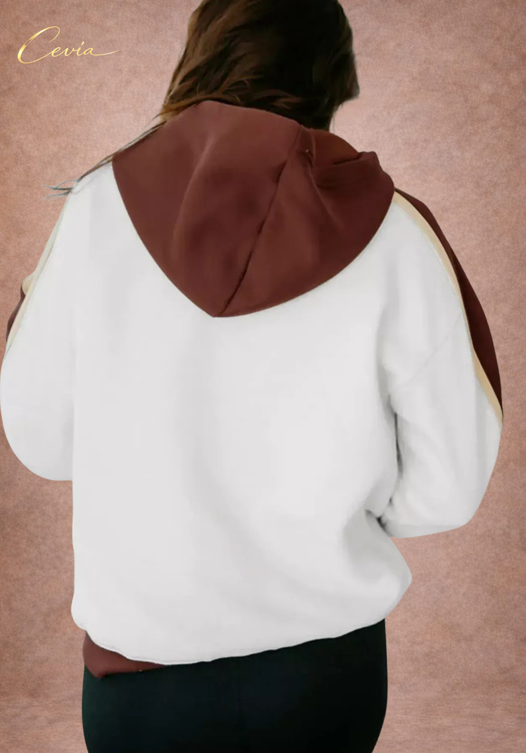 The Marvelle Contrast-Panel Hoodie