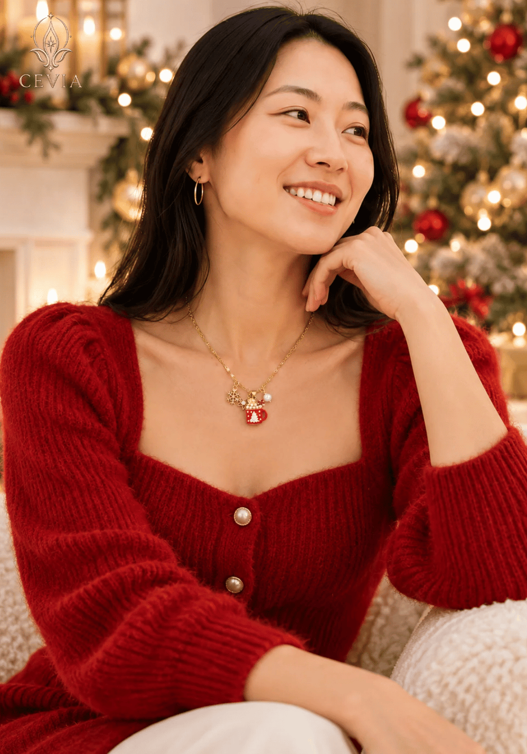 De Christmas Cocoa Bedelketting