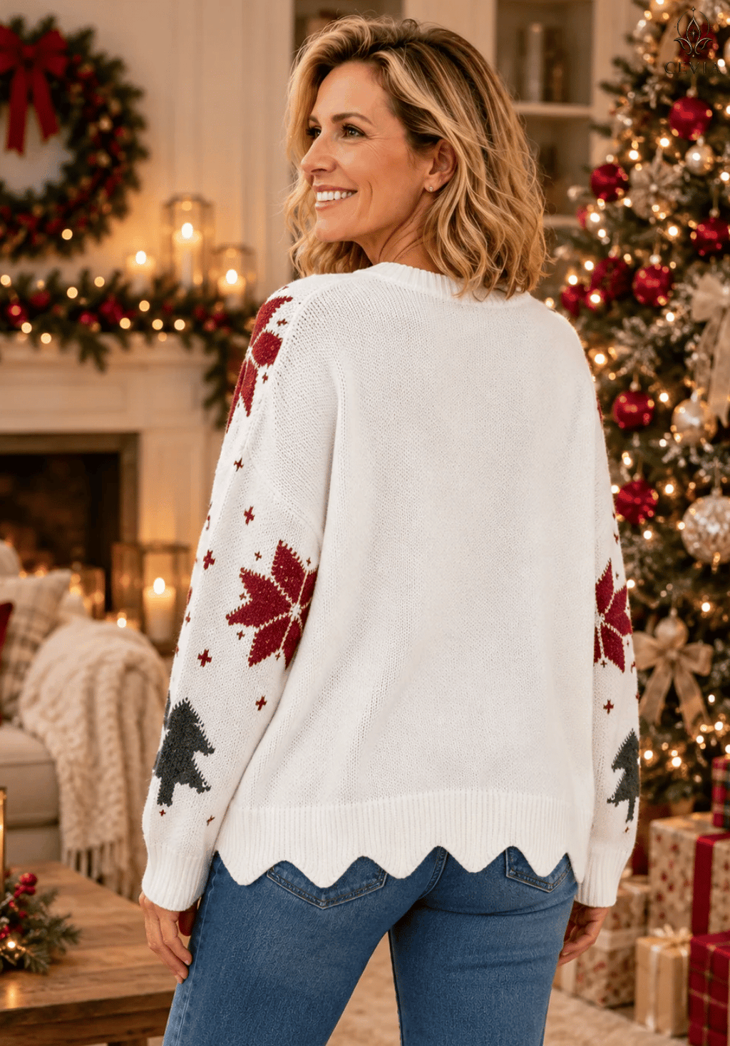 Jersey de punto navideño Bosque Encantado