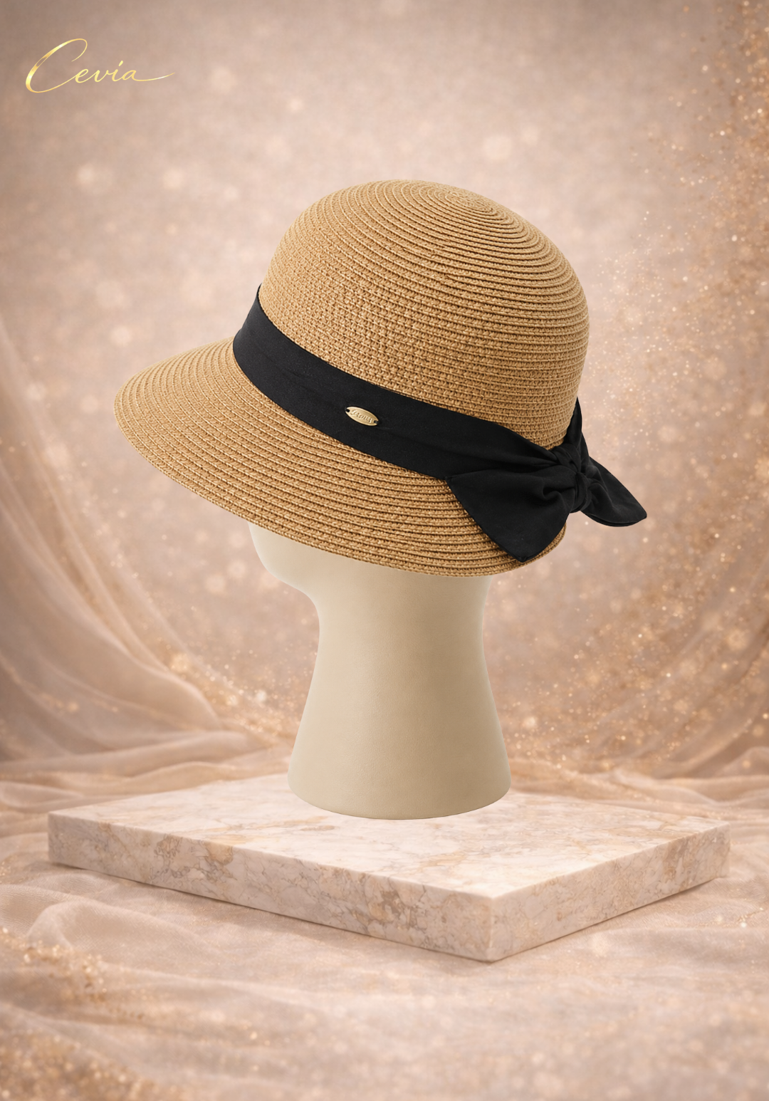 The Paris Noir Straw Hat