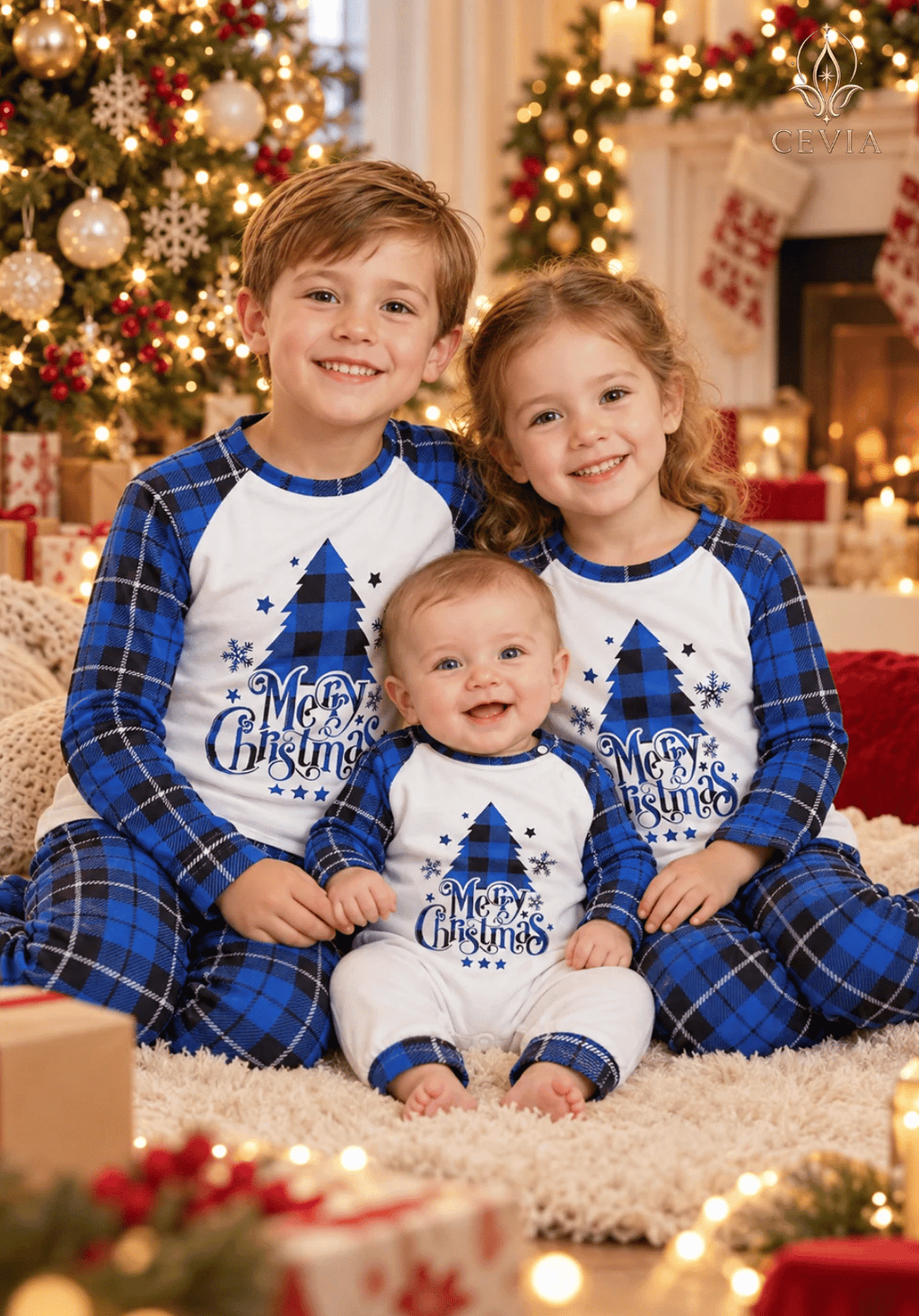 Kerst Familie Matching Pyjamasets — Winter Wonderland