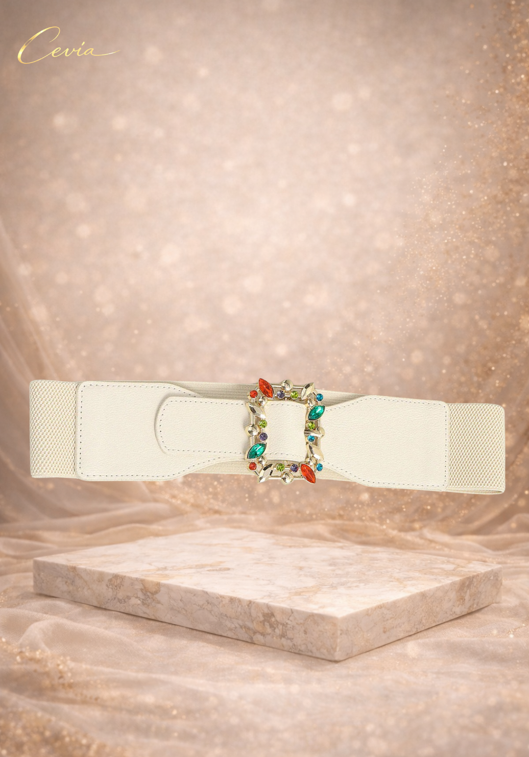 The Serelyn Jeweled Statement Belt