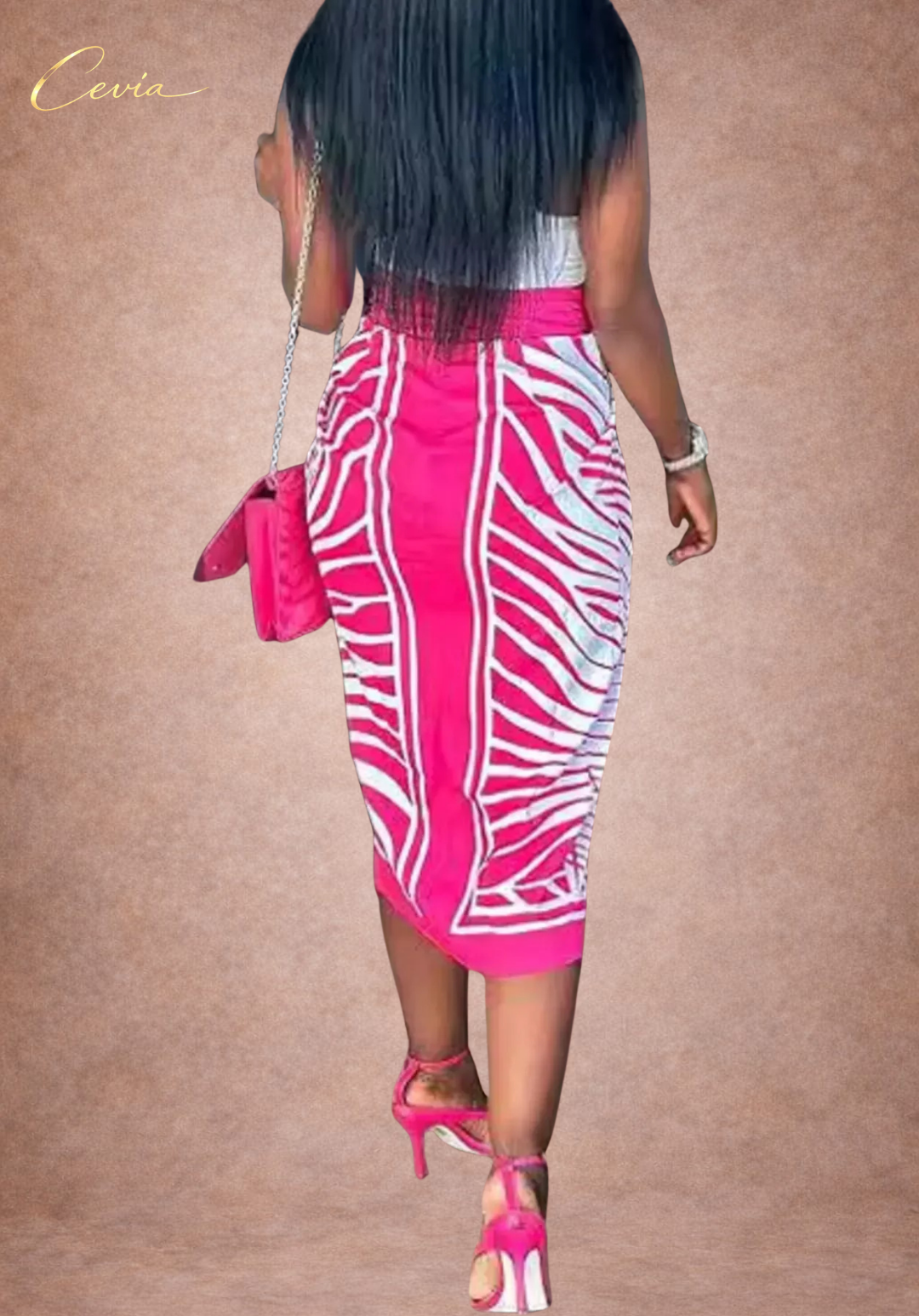 The Tropical Twist Midi Skirt