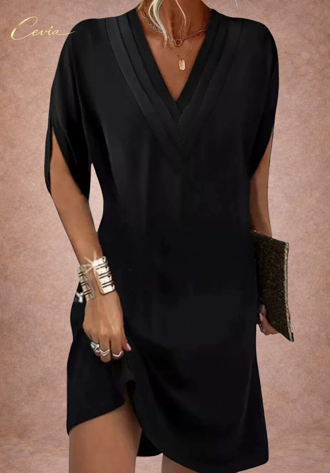 The Vivienne Draped Mini Dress
